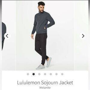 Lululemon Sojourn Jacket Men’s Large Warpstreme Full Zip Stretch Comfort M4616S